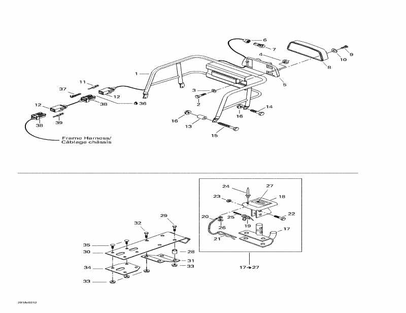 snowmobile Ski Doo Skandic 500F, 2003 - Cargo