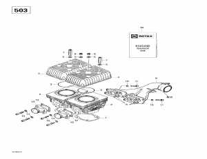 01- ,   (503) (01- Cylinder, Exhaust Manifold (503))