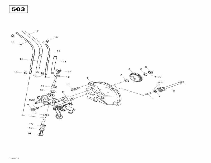 ��������  Skandic 600, 2003 ������ - Oil Injection System (503)