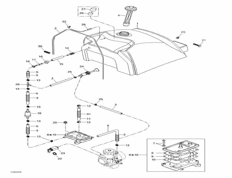    Skandic LT 440F, 2003 - Fuel System