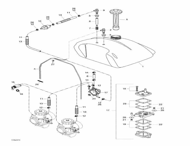 snowmobile Skidoo - Fuel System