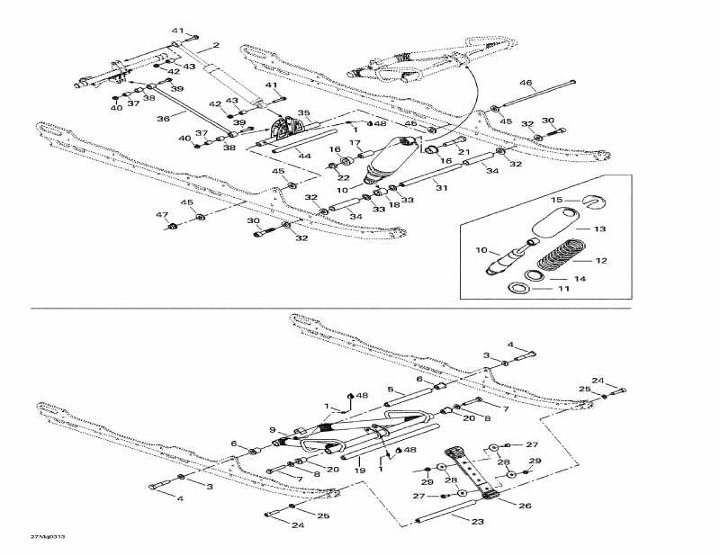 snowmobile SkiDoo ������ Summit 550 F, 2003 - Front Arm