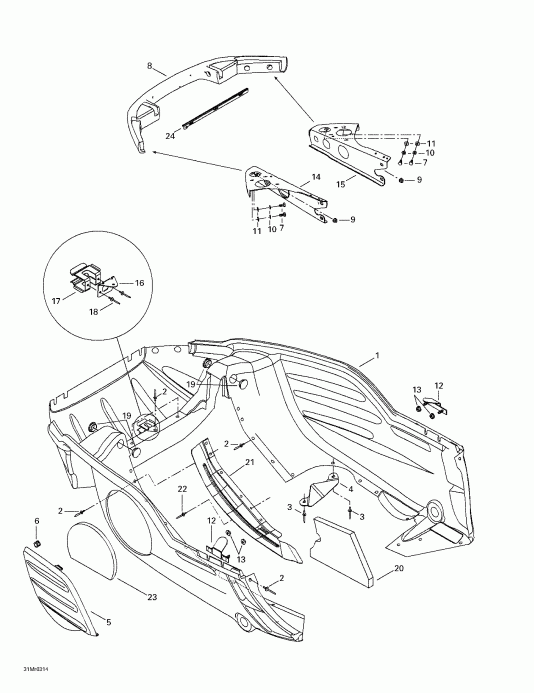 �������� Ski Doo ����������� Summit 600 HO/700/800 HO, 2003 - ������ ������