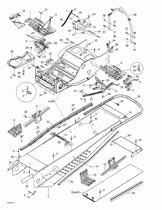 snowmobile  ����������� Summit 600 HO/700/800 HO, 2003 - ���� � ����������