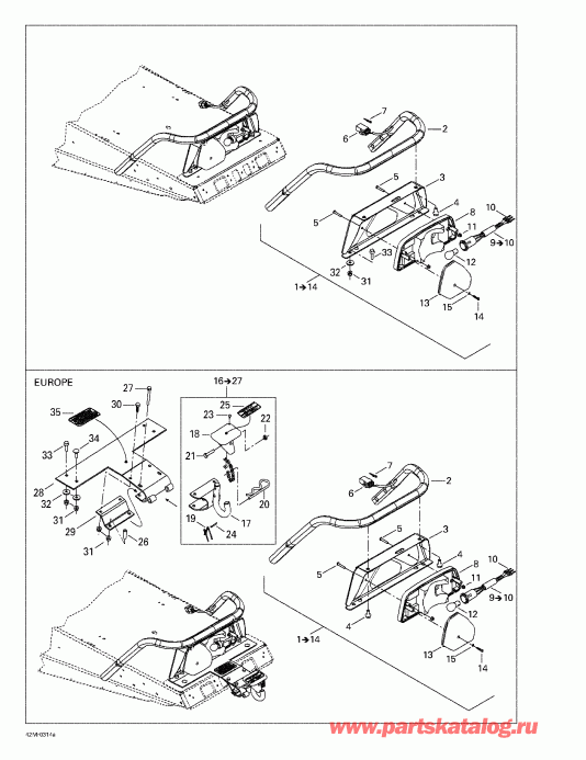 �������� Ski-doo Summit 600 HO/700/800 HO, 2003 - Luggage Rack