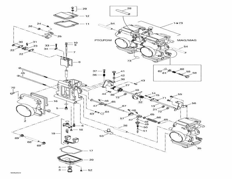 BRP SkiDoo ������ Summit X 800 HO, 2003 - Carburetors