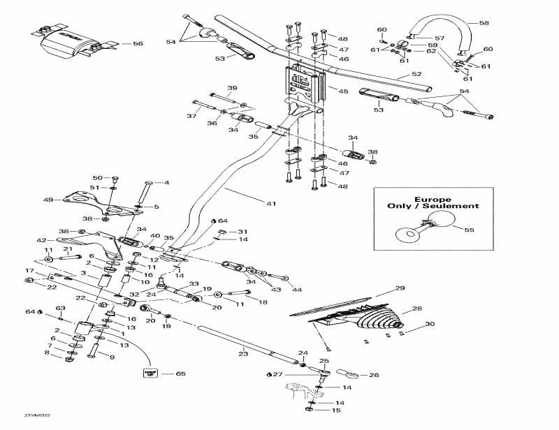 snowmobile ski-doo - Steering System