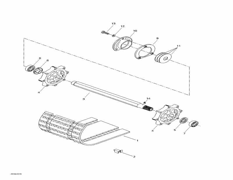 Tundra R, 2003  - Drive Axle  Track