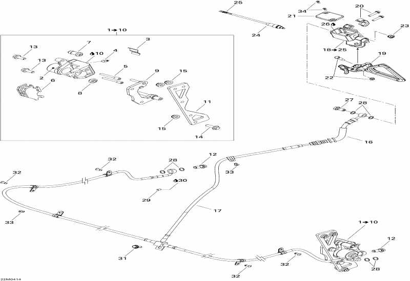 snowmobile SkiDoo Elite 1500 1st Edition, 2004 ������ - Hydraulic Brake