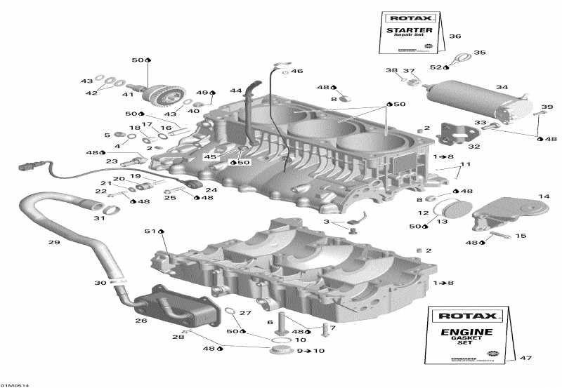 SkiDoo Elite 1500 2nd Edition, 2004 - Engine Block