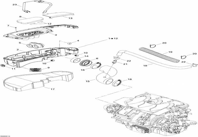  Skidoo Elite 1500 2nd Edition, 2004  - Air Intake System