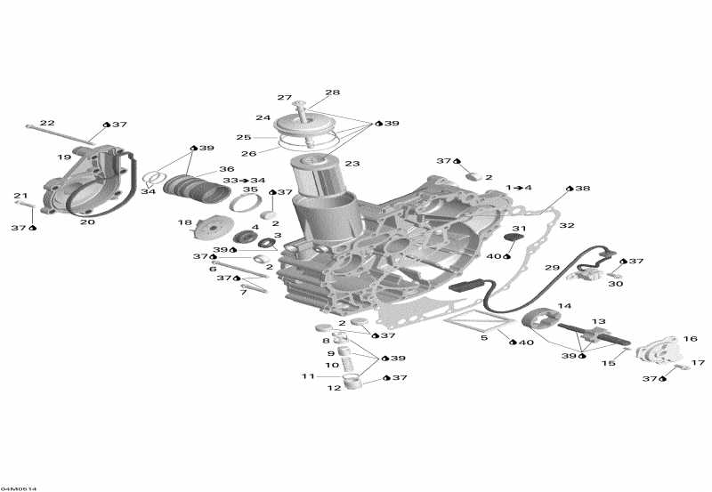 �������� Skidoo Elite 1500 2nd Edition, 2004 - Pto Cover And Magneto