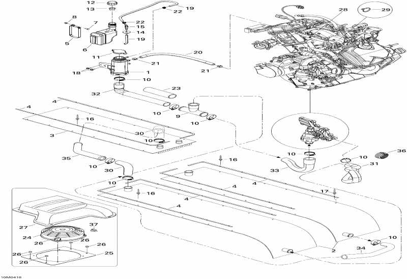 snowmobile BRP SkiDoo  Expedition 4-TEC, 2004 - Cooling System