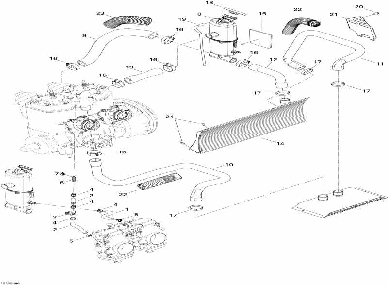 �������� Skidoo ������ GSX 600 HO, 2004 - Cooling System