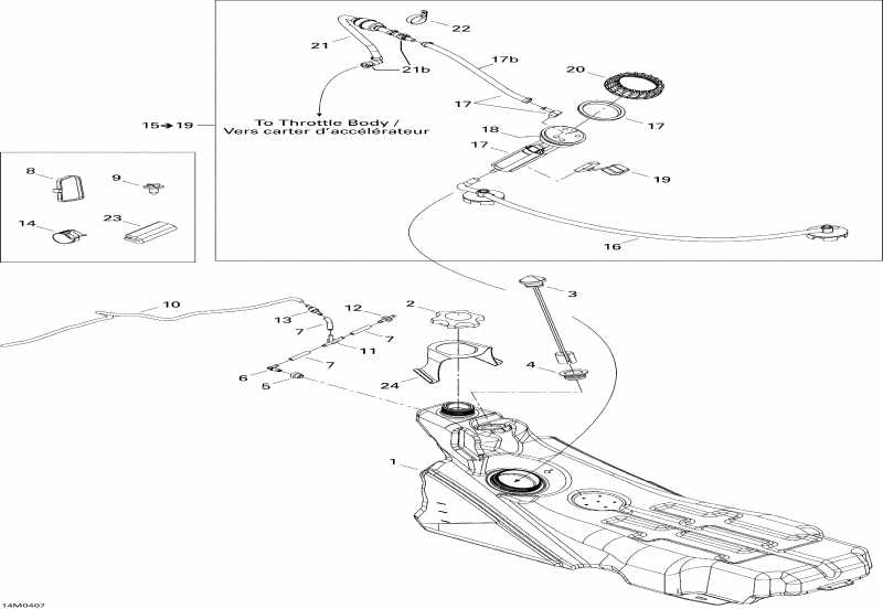  Skidoo GSX 600 HO SDI, 2004 - Fuel System