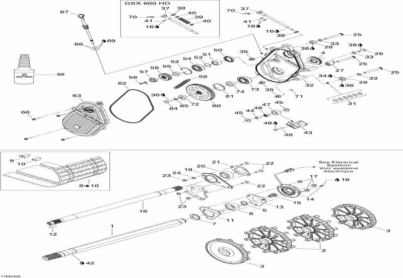  Ski-doo GSX 800 HO, 2004 - Drive System