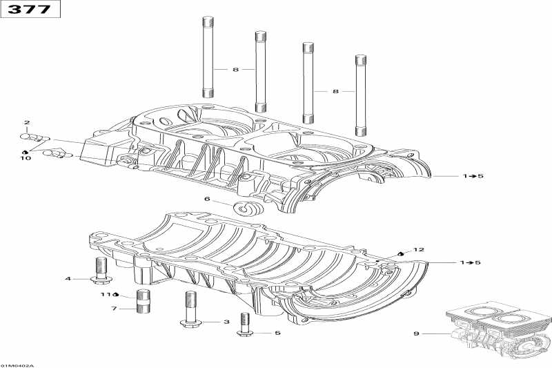 Ski Doo - Crankcase (380f)