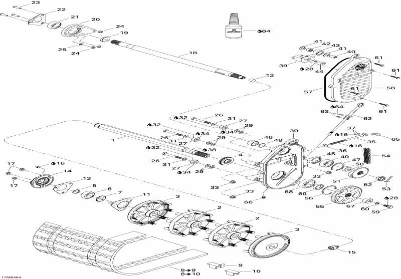 �������� ski-doo ����������� Legend 500 SS, 2004 - Drive System