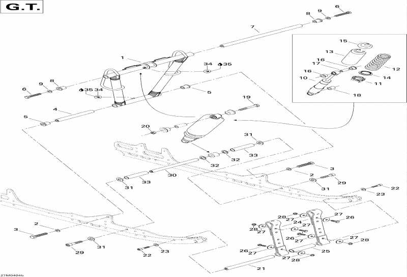 �������� Ski Doo ������ Legend 500 SS, 2004 - Front ����� Gt