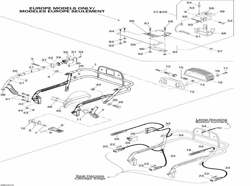 snowmobile   Legend 500 SS, 2004 - Luggage Rack