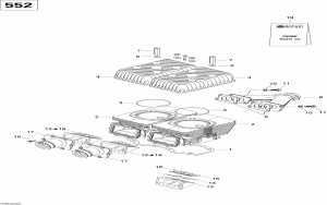 01- ,   (550f) (01- Cylinder, Exhaust Manifold (550f))