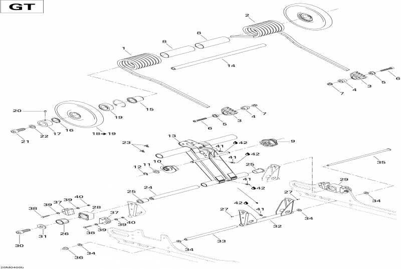  Skidoo  Legend 600 HO SDI, 2004 - Rear Arm Gt