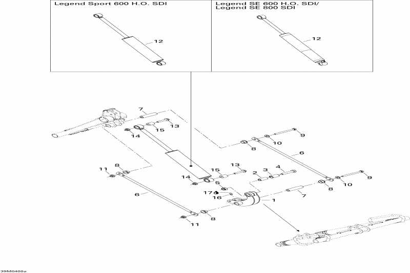 �������� BRP SkiDoo Legend 600 HO SDI, 2004 ������ - Rear Suspension Shock