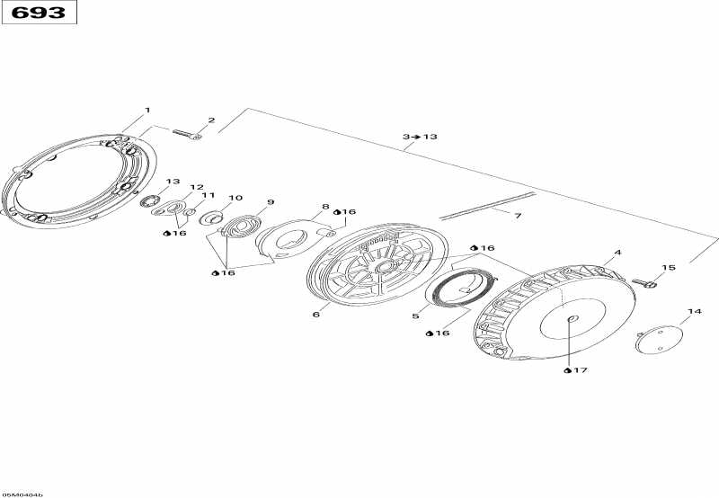  Skidoo Legend 700, 2004  - Rewind Starter (693)