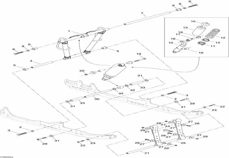 �������� Skidoo ����������� Legend 700, 2004 - Front Arm