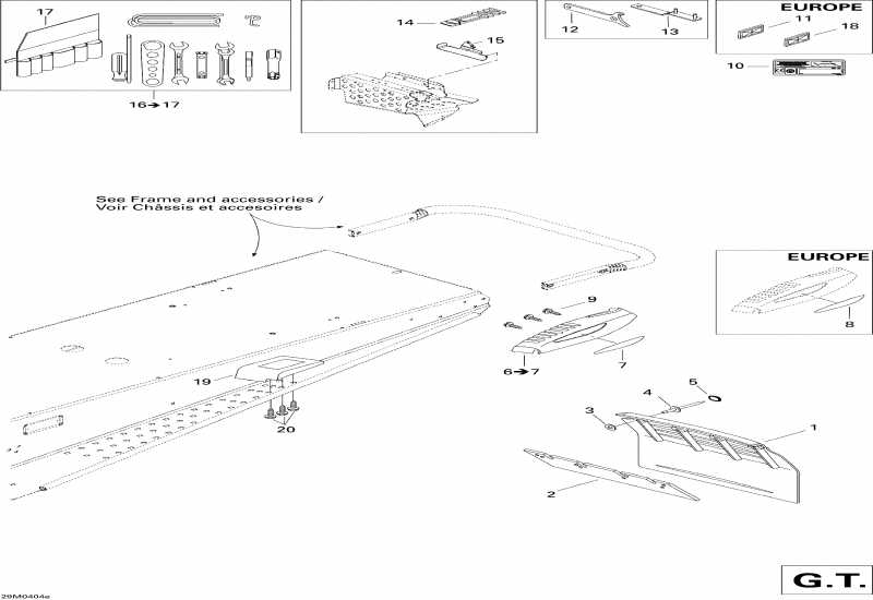 snowmobile BRP  Legend 700, 2004 - Accessories Gt