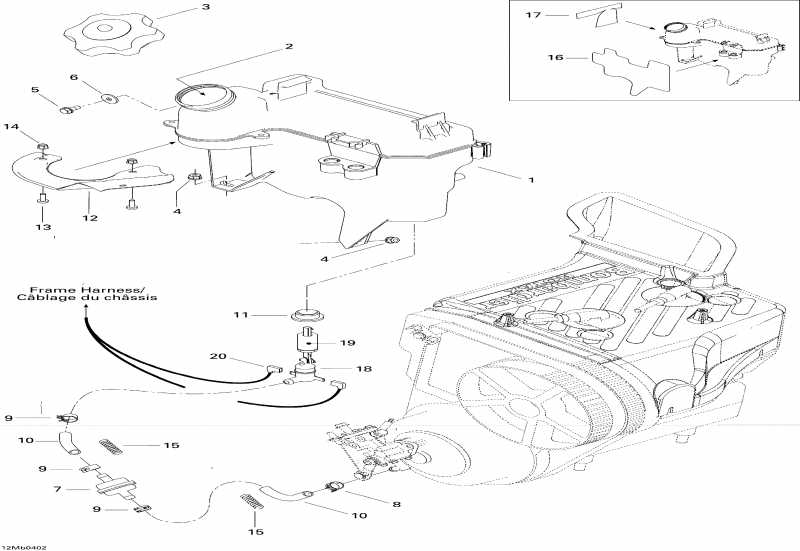   MX Z 380F, 2004  - Oil Tank And Support