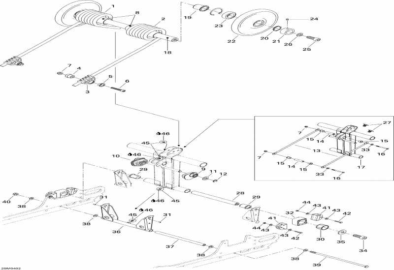 snowmobile Ski Doo ������ MX Z 380F, 2004 - Rear ����� Mx Z