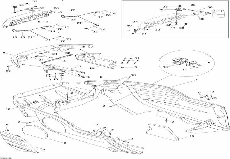  Skidoo MX Z 550F, 2004 - Bottom Pan