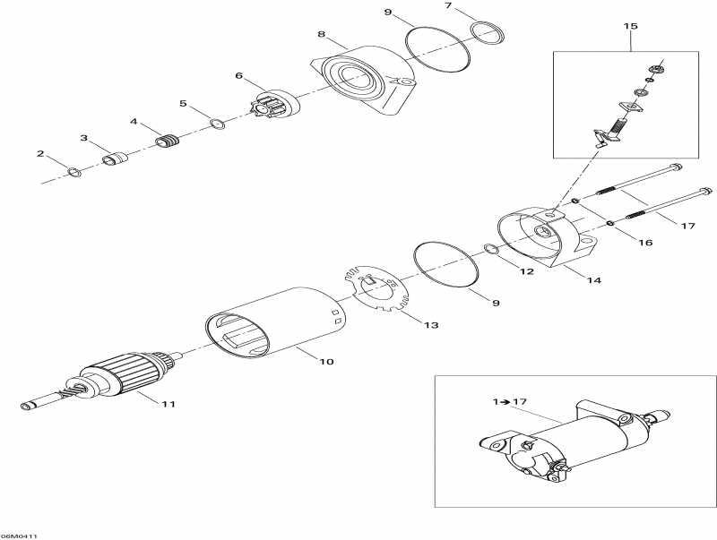 snowmobile Ski Doo ����������� MX Z 600 HO SDI, 2004 - Electric Starter