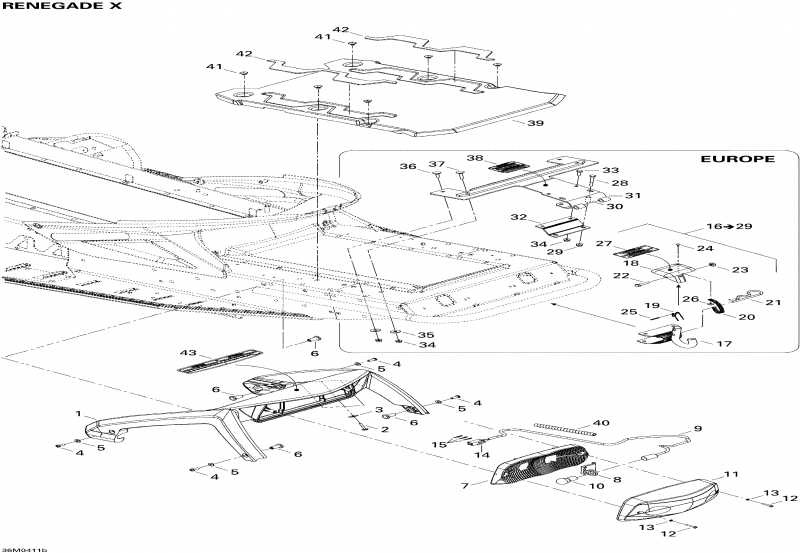  Skidoo - Luggage Rack (renegade X)