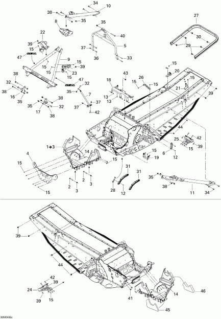  Skidoo  MX Z 600 HO Trail/Adrenaline/X, 2004 - 