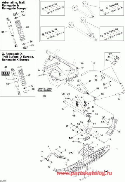 �������� Skidoo - Front Suspension And Ski