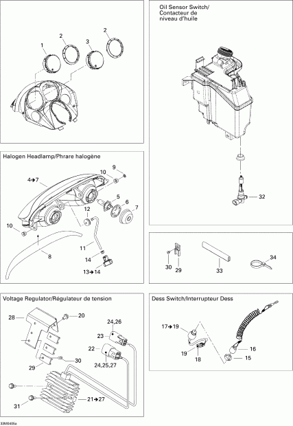 �������� Skidoo ����������� MX Z 800 HO Adrenaline/X, 2004 - ��������� System 1