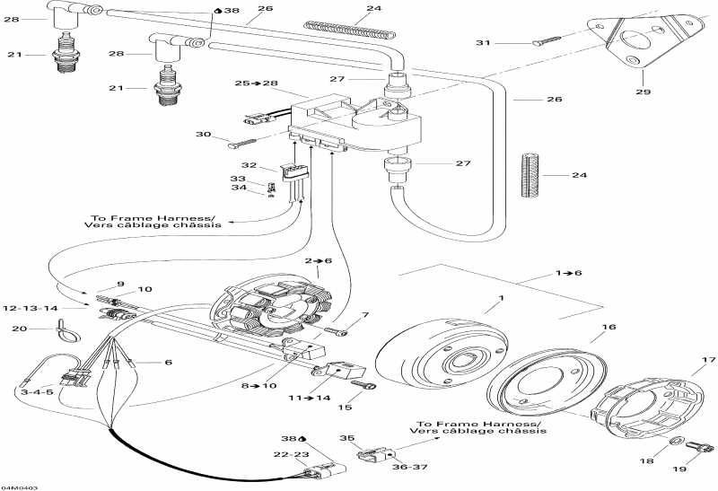 ��������  ������ Skandic 550F, 2004 - Magneto Skandic 550f