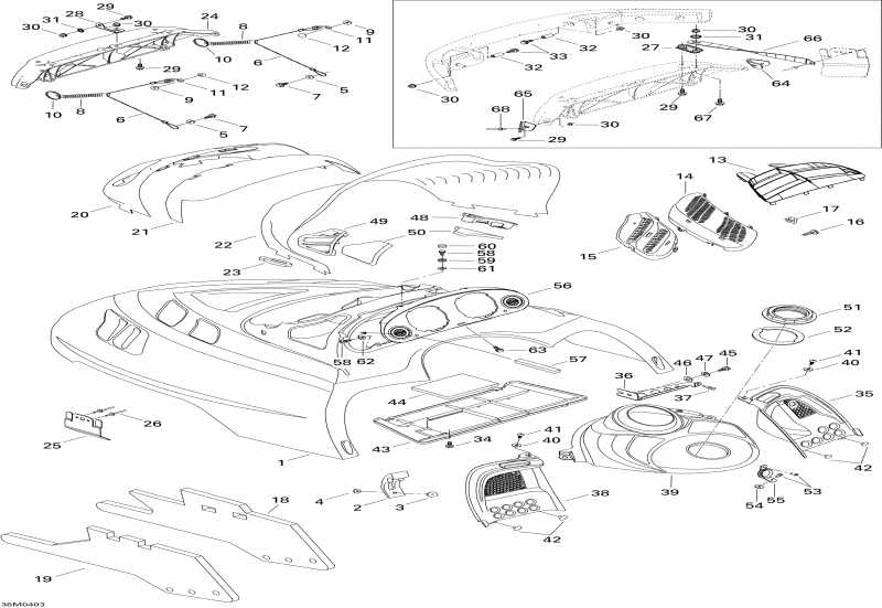 �������� Ski-doo - Cab, Console Skandic 550f