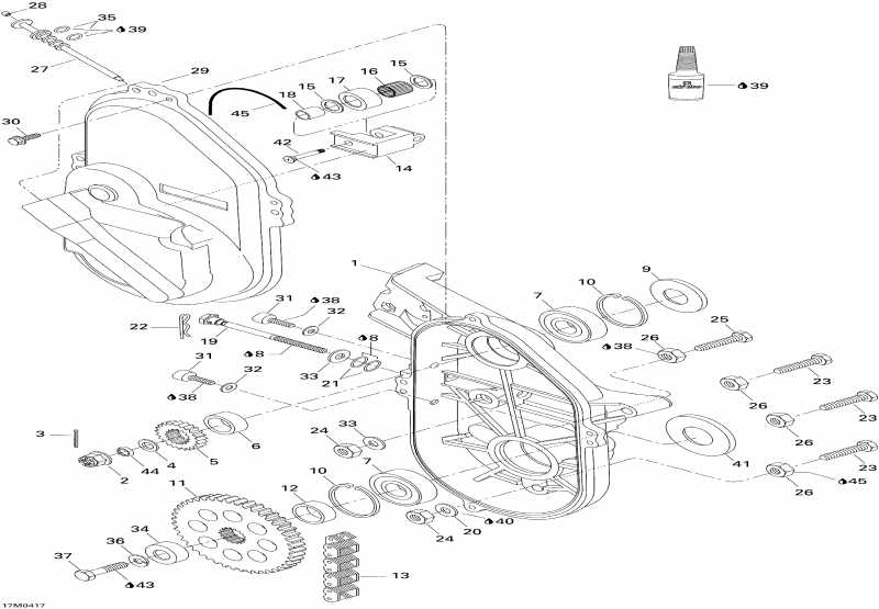   Skandic LT 440F, 2004 - Chaincase