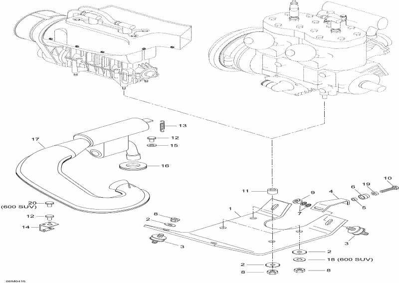  SKIDOO Skandic SUV 600, 2004  -  Assembly  Sport