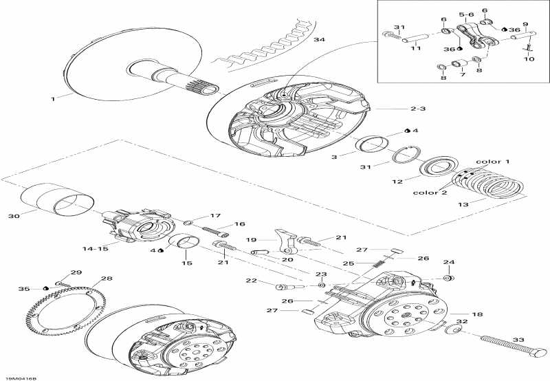  Ski Doo Skandic WTLC 600, 2004 - Drive Pulley (593)