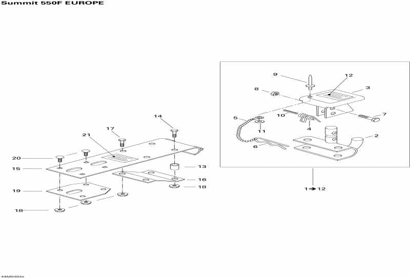 Skidoo Summit 550F, 2004 - Hitch ()