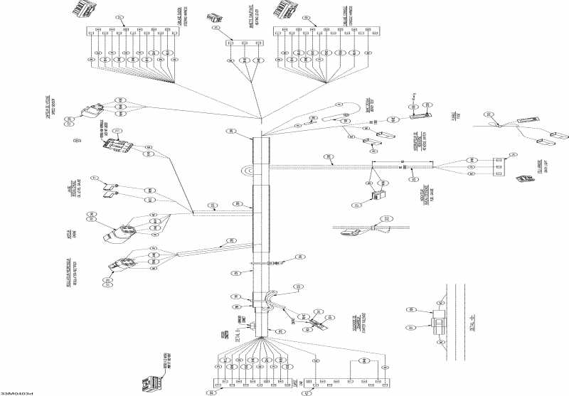  Ski Doo  Summit 550F, 2004 - Frame Harness Summit 550f