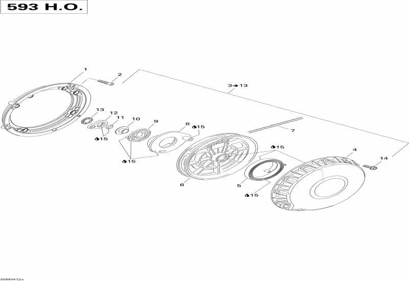  Skidoo Summit 600 HO, 2004 - Rewind  (593)