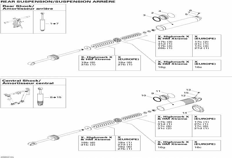 Ski-doo - Rear Take Apart Shocks