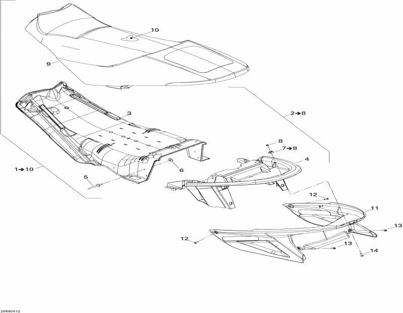  BRP SkiDoo - Seat