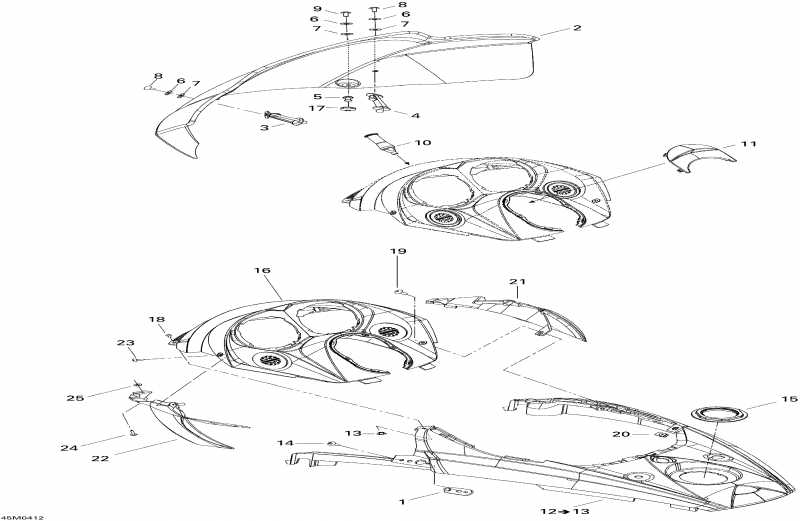 ski-doo Summit 600 HO, 2004  -    Console