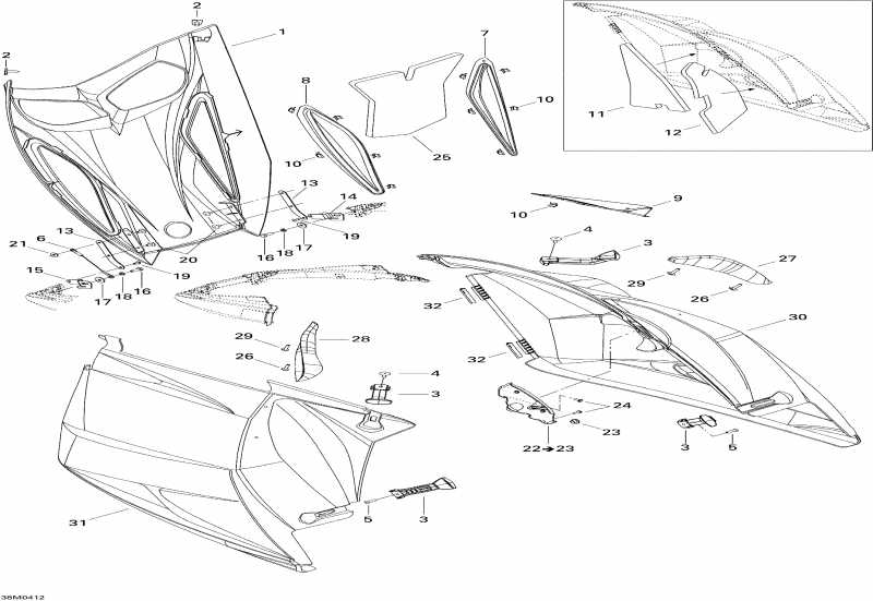 Ski-doo Summit 800 HO, 2004  - Hood